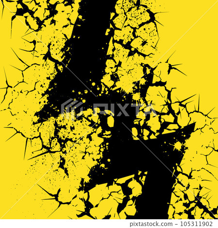 Cracks black line epicenter Cracks black line epicenter 105311902
