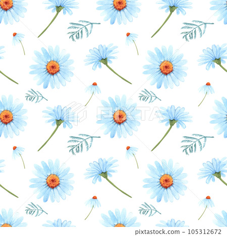 Flower watercolor pattern seamless png Flower watercolor pattern seamless png 105312672
