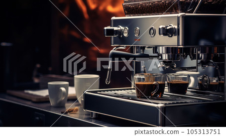 Coffee maker or coffee extractor make espresso Coffee maker or coffee extractor make espresso 105313751