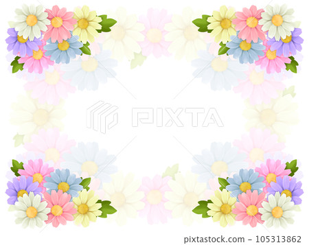 Colorful flower background D-2 105313862