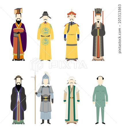 Chinese historical figure illustration collection 105313863
