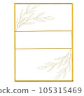 vector illustration of a floral frame 105315469