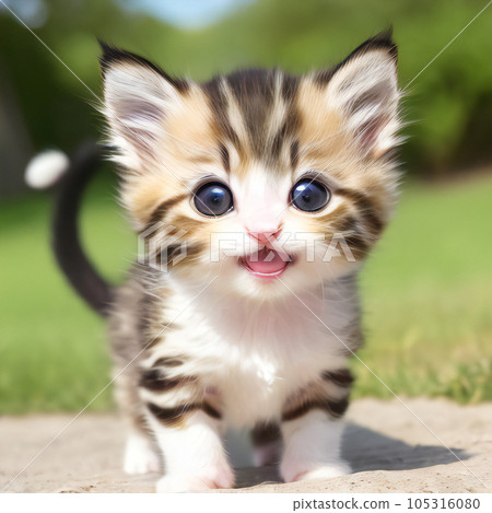 AI-generated image cute kitten 105316080