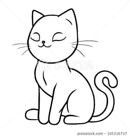 cute cat with black stripes cute cat with black stripes 105316737