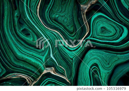 Abstract background of stone texture. Malachite texture 105316979