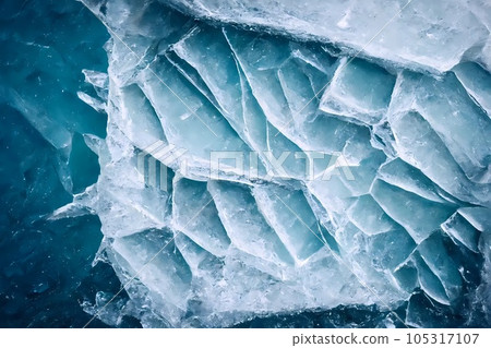The abstract background of ice structure. Ice pattern The abstract background of ice structure. Ice pattern 105317107