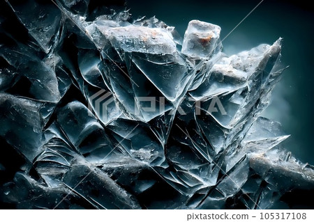 The abstract background of ice structure. Ice pattern 105317108