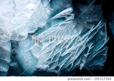 The abstract background of ice structure. Ice pattern The abstract background of ice structure. Ice pattern 105317109