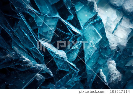 The abstract background of ice structure. Ice pattern 105317114