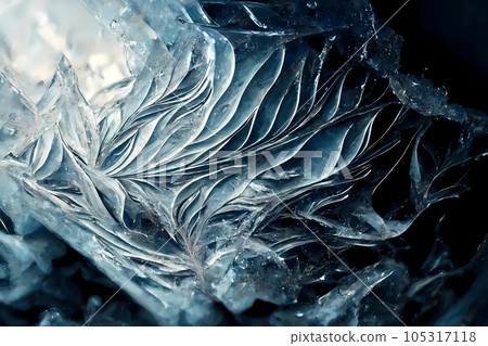 The abstract background of ice structure. Ice pattern 105317118