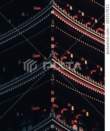 Japanese cityscape photography. 105317611