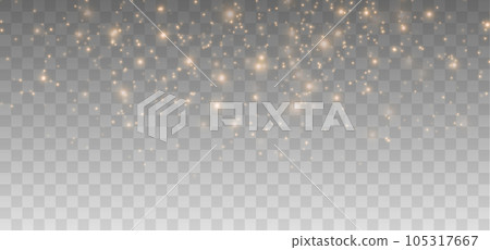 Gold sparkles background. Vector shining particles Gold sparkles background. Vector shining particles 105317667