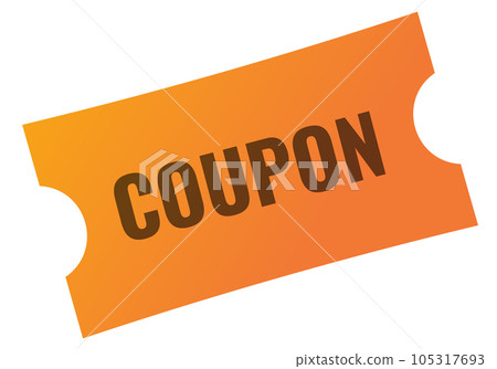 Discount coupon isolated. Paper ticket Discount coupon isolated. Paper ticket 105317693