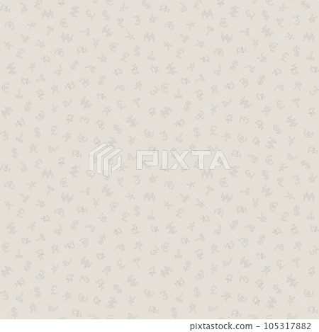 Symbols of various currencies seamless pattern. Vector background. Symbols of various currencies seamless pattern. Vector background. 105317882