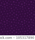 Cryptocurrency financial Items. Seamless pattern. Vector background. 105317890