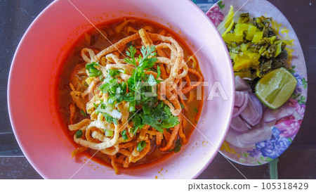 Khao Soi Kai or Khao Soi Gai 105318429