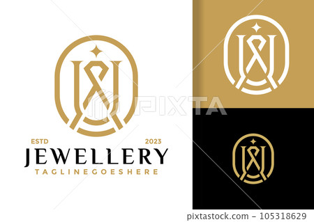 Letter U diamond jewellery logo design vector symbol icon illustration Letter U diamond jewellery logo design vector symbol icon illustration 105318629