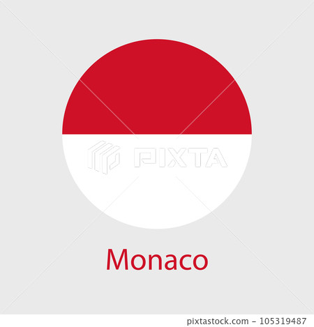 Monaco flag vector icons set of illustrations Monaco flag vector icons set of illustrations 105319487