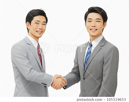 A businessman shaking hands 105319653