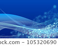 3D結構和海軍波浪背景 105320690