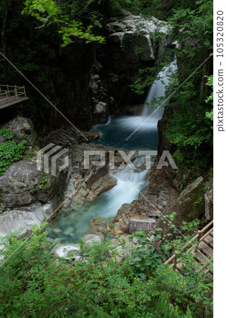 Beautiful waterfall Ryujin Falls Beautiful waterfall Ryujin Falls 105320820