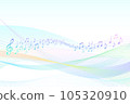 音樂流動柔和的波浪背景圖像 105320910