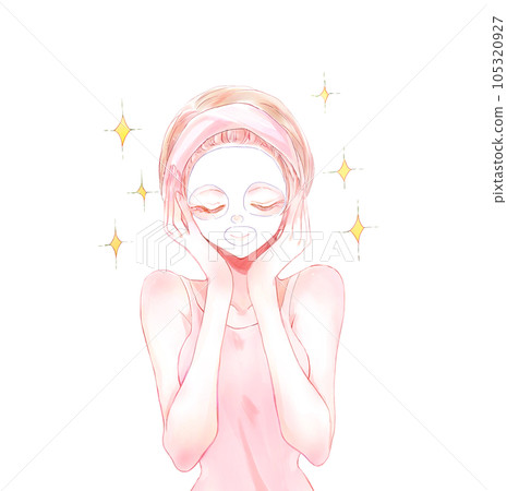 一個女人穿著閃閃發光的包 105320927