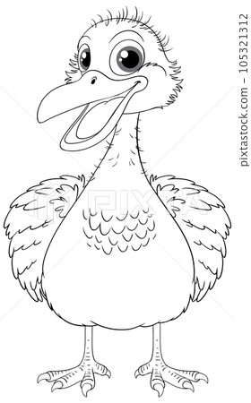 Cute Emu Bird Smiling Cute Emu Bird Smiling 105321312