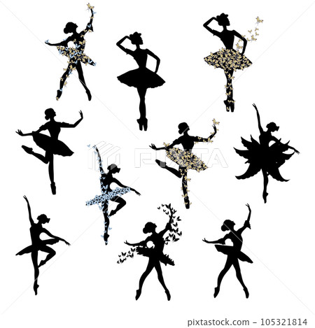 Watercolor dancing ballerina black lines. Isolated dancing ballerina.Hand drawn classic ballet performance, pose.Young pretty ballerina women illustration. Can be used for postcard and posters. Watercolor dancing ballerina black lines. Isolated dancing ballerina.Hand drawn classic ballet performance, pose.Young pretty ballerina women illustration. Can be used for postcard and posters. 105321814