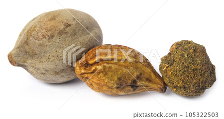 Triphala, a combination of ayurvedic fruits 105322503