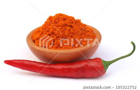Red hot chili with powder Red hot chili with powder 105322752