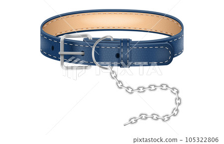 dog leather collar vector illustration dog leather collar vector illustration 105322806