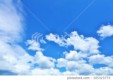 Summer blue sky and clouds 105323773