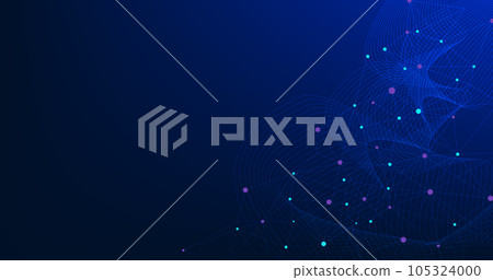 Abstract connection on dark blue background. Abstract connection on dark blue background. 105324000