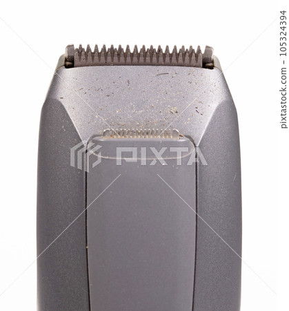Dirty electric shaver isolated on white background Dirty electric shaver isolated on white background 105324394