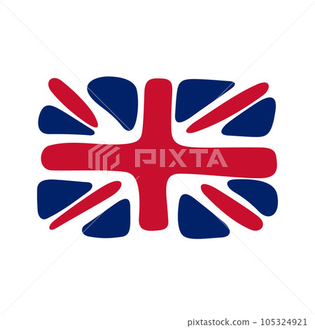 Abstract flag of UK vector illustration. United Kingdom's flag. 105324921
