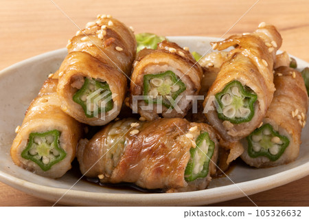 秋葵肉捲 105326632