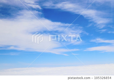 夏天湛藍天空 白色雲海 自然 105326854