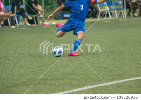 Boys' soccer game landscape Boys' soccer game landscape 105326910