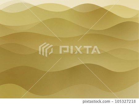 Glittering, flowing, curved image Gold 105327218