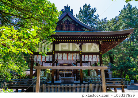 Kaguraden, Kamigoryo Shrine in Tatemachi, Kamigyo Ward, Kyoto City Kaguraden, Kamigoryo Shrine in Tatemachi, Kamigyo Ward, Kyoto City 105327659