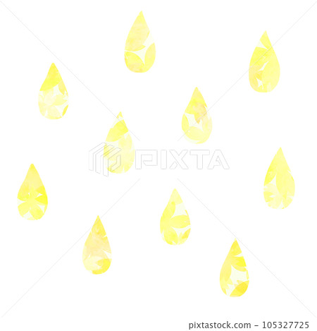 Watercolor material rain watercolor hand-painted yellow Watercolor material rain watercolor hand-painted yellow 105327725