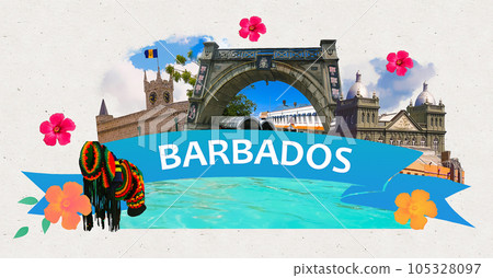 Bridgetown, Barbados. Barbados is a beautiful Catibbean country with unique British-Caribbean architecture. Bridgetown, Barbados. Barbados is a beautiful Catibbean country with unique British-Caribbean architecture. 105328097