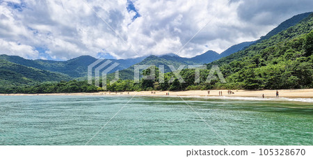 Praia de Parnaioca, Parnaioca Beach at Ilha Grande, Agnra dos Reis, Brazil 105328670