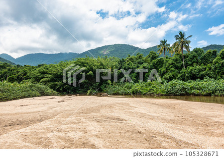 Praia de Parnaioca, Parnaioca Beach at Ilha Grande, Agnra dos Reis, Brazil 105328671