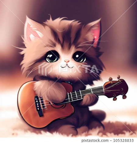小貓彈吉他② 105328833