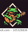 青蛙彈吉他的插圖(3) 青蛙彈吉他的插圖(3) 105328836