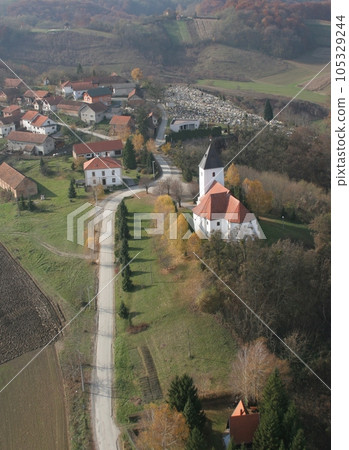 All Saints Parish Church in the Bedenica, Croatia 105329244