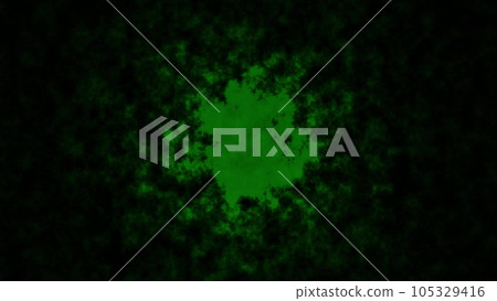 Abstract toxic poison spreads on a black background animation 4k. Toxic stain on dark 3d render fabric. Danger chemical waste 3d background. Abstract toxic poison spreads on a black background animation 4k. Toxic stain on dark 3d render fabric. Danger chemical waste 3d background. 105329416
