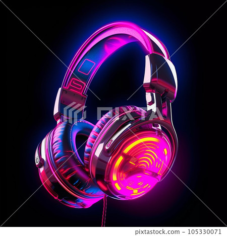 Futuristic Fashionable Headphones Futuristic Fashionable Headphones 105330071